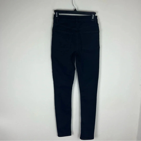 Reformation High Rise & Skinny Jeans in Black Wash Size 25 B22 - Picture 4 of 7